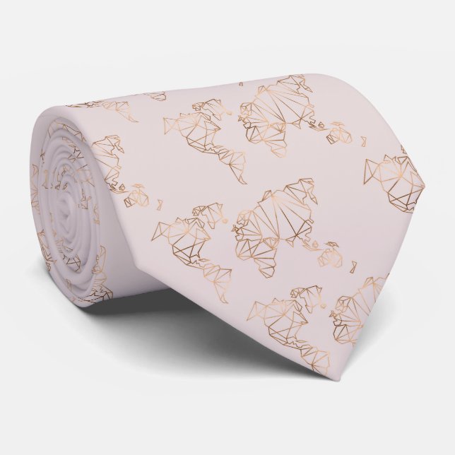 Cravate Motif de voyage Wanderlust (Roulé)