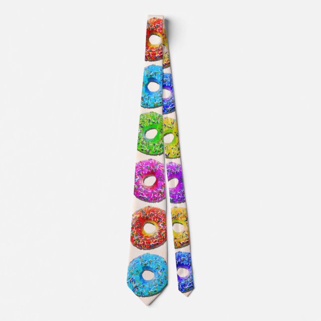Cravate Motif délicieux de butées toriques (Devant)