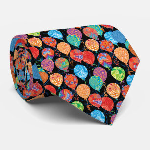 Cravate Motif des ballons d'anniversaire