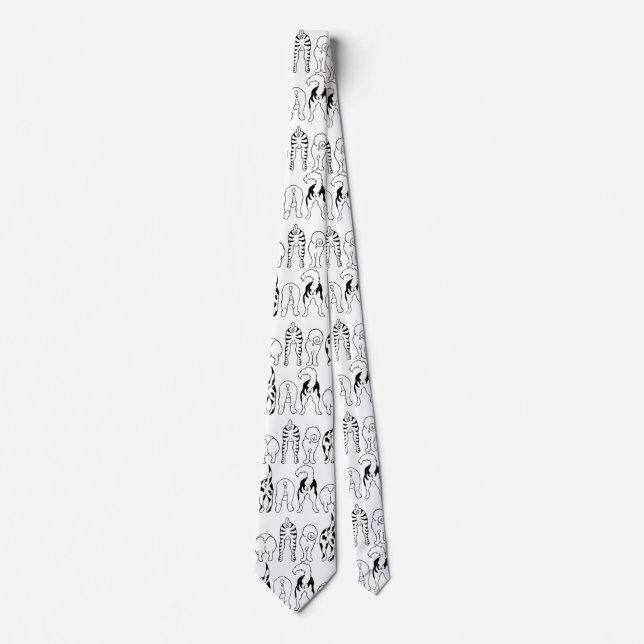 Cravate Motif des boutons de chien (Devant)