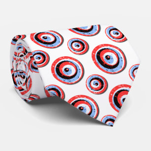 Cravate Motif des cercles de points Polka tressés