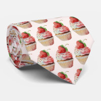 Motif dessert sucré fraise Cupcake