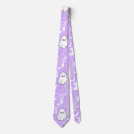 Cravate Motif d'Halloween. Éffrayant et mignon.b L Violet