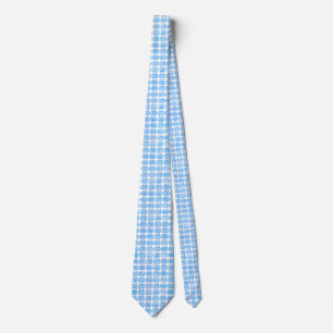 Cravate Motif diamant chevauchant paillettes bleues