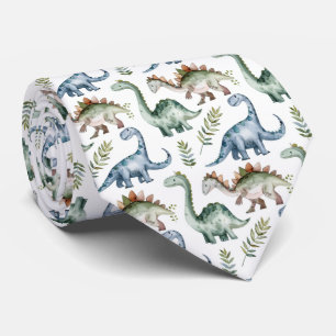 Cravate Motif dinosaure carrelé cool 