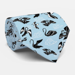 Cravate Motif d'oiseaux décoratifs grecs inspirés des mycè