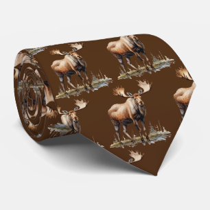 Cravate motif d'orignal cool