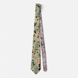 Cravate Motif Double Camouflage numérique