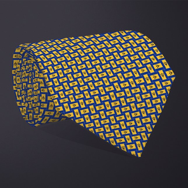 Cravate Motif Drapeau Patchwork Barbados (Créateur téléchargé)