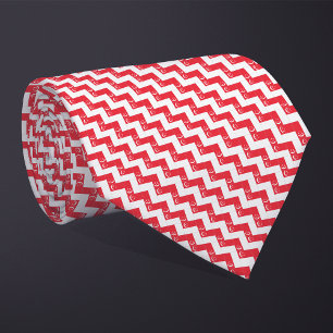 Cravate Motif Drapeau Singapour