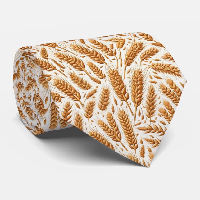 Cravate Motif du blé (Roulé)