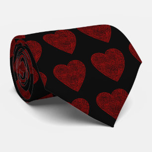Cravate Motif du coeur