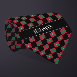 Cravate Motif du drapeau des Maldives