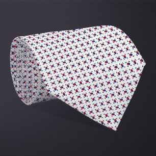 Cravate Motif du drapeau sud-coréen