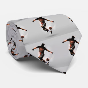 Cravate Motif du joueur de football cool Sport