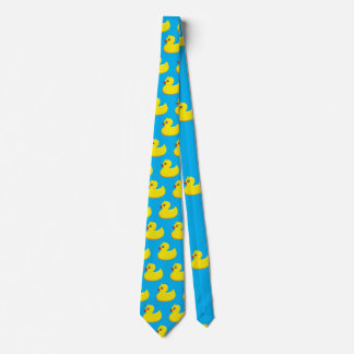 Cravate motif en caoutchouc jaune