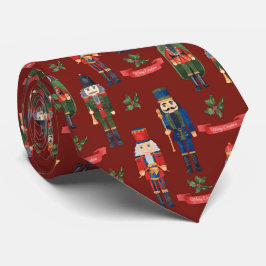 Cravate Motif en carrelage de noix de Noël festif