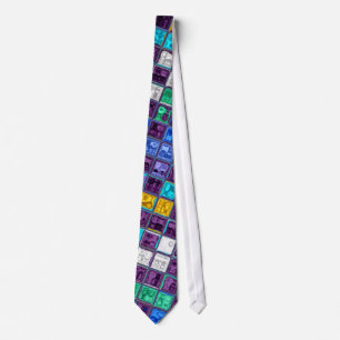 Cravate Motif en mosaïque de verre tendu #5