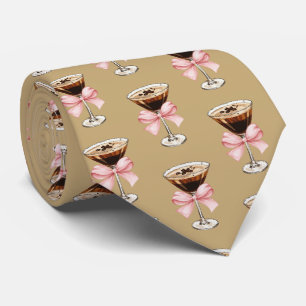 Cravate Motif Espresso Martini