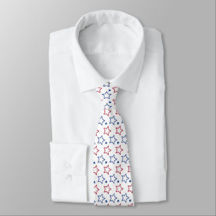 Cravate Motif étoilé patriotique pour la fête de l'indépen
