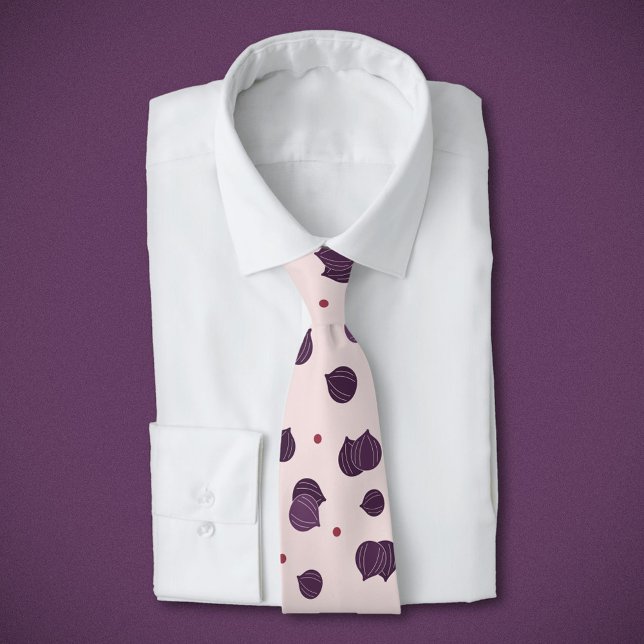 Cravate Motif Fig (Fig Pattern Neck Tie)