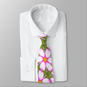 Cravate Motif Fleurs Cosmos