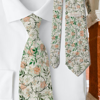 Cravate Motif floral de jasmin célèbre de William Morris