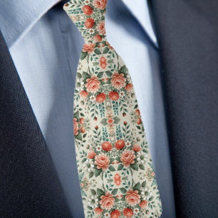 Cravate Motif Floral Formel