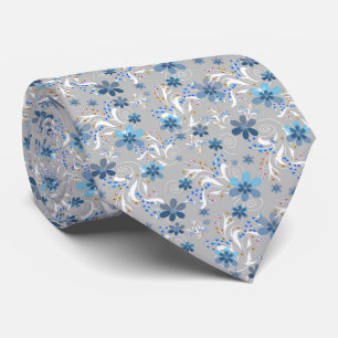 Cravate Motif floral mignon, fleurs, motif floral