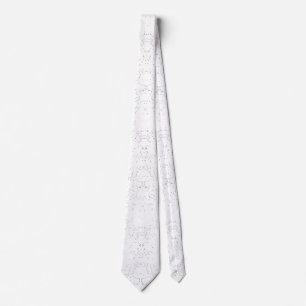 Cravate Motif floral monochrome – Art élégant sans couture