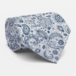 Cravate Motif floral paisley batik de style boho