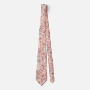 Cravate Motif floral pastel délicat d'été à l'aquarelle