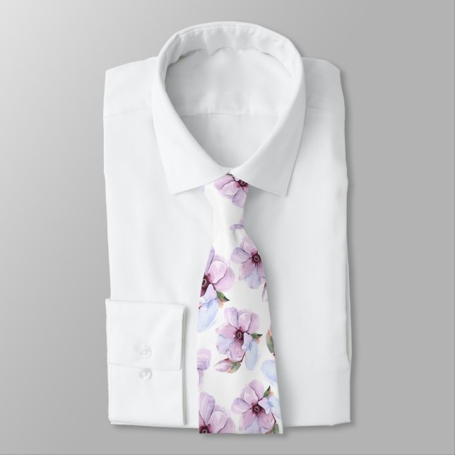 Cravate Motif floral romantique (Attaché)