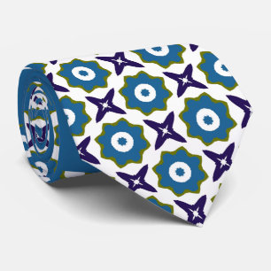 Cravate Motif Flower Star