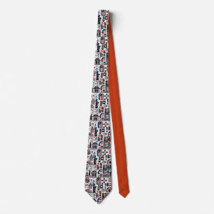Cravate Motif Génératif du 4 Juillet