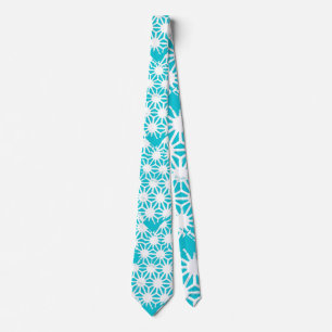 Cravate Motif géométrique Aqua