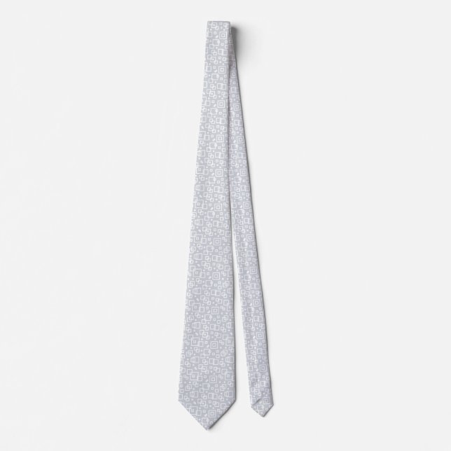 Cravate Motif géométrique minimaliste (Devant)