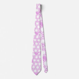 Cravate Motif géométrique rose