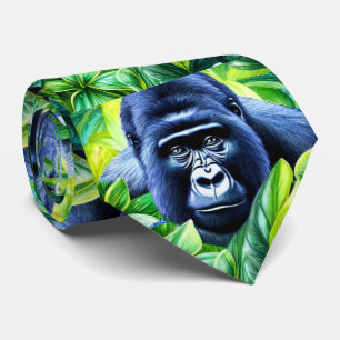 Cravate Motif Gorilla
