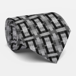Cravate Motif gris et noir