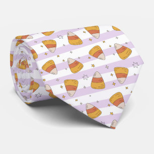 Cravate Motif Halloween de bonbons et d'étoiles doux