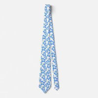 Motif hawaïen rétro Hibiscus bleu