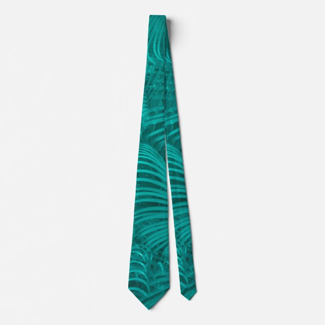 Cravate Motif hawaïen tropical (Devant)