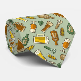 Cravate Motif Icônes de bière