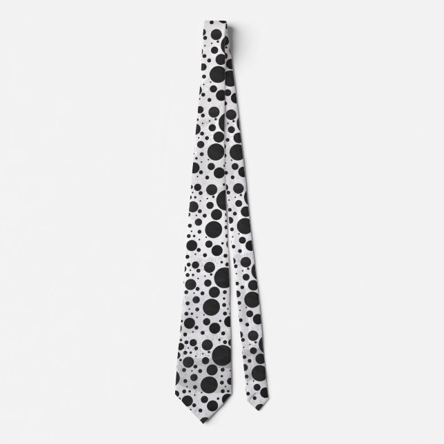 Cravate Motif Kohl Black Polka (Devant)