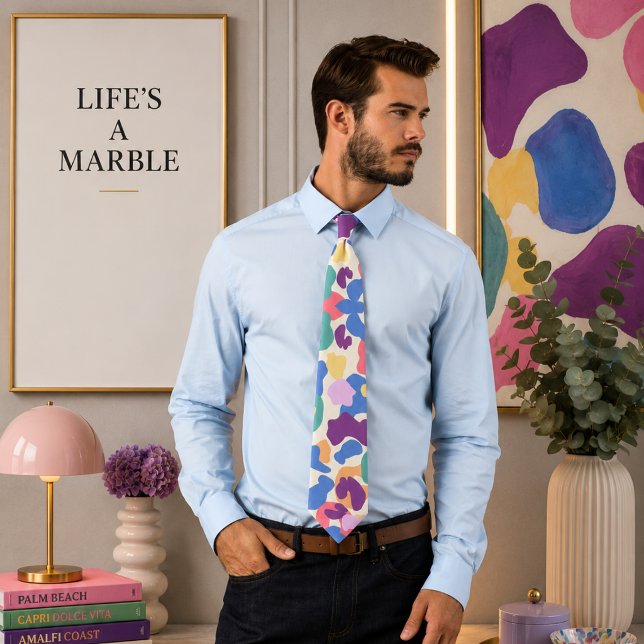 Cravate Motif Léopard Coloré (Créateur téléchargé)