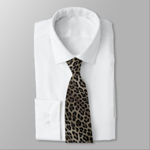 Cravate Motif léopard, tigre, peau de léopard, élégant,