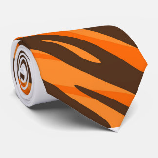 Cravate Motif moderne Tiger imprimé fourrure