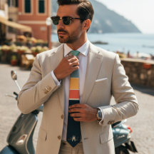 Motif monogramme rayures rose marine rétro années 