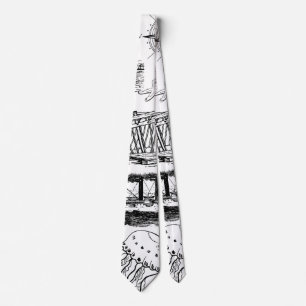 Cravate Motif nautique rétro